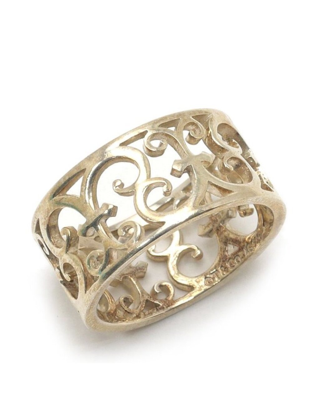 Tiffany & Co Enchant Wide Ring 925 Sterling Silver